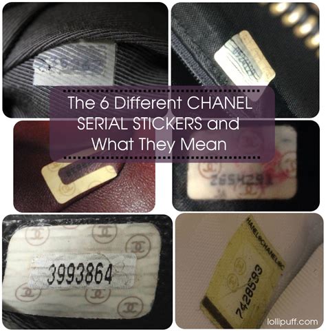 Chanel serial number sticker